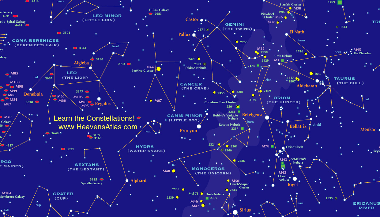 night sky northern hemisphere skychart